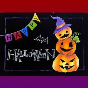 画像: studio BELL・happy Halloween・オンラインレッスン★体験・約1時間半・動画&画材キット付